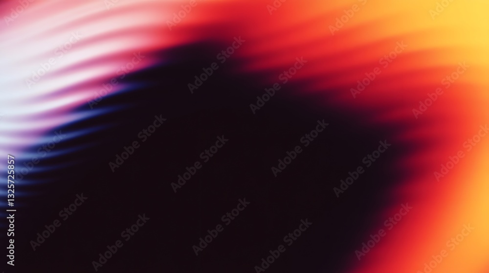 Poster abstract blurred waves of color forming a unique composition