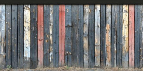 Rustic Wooden Fence Background Image