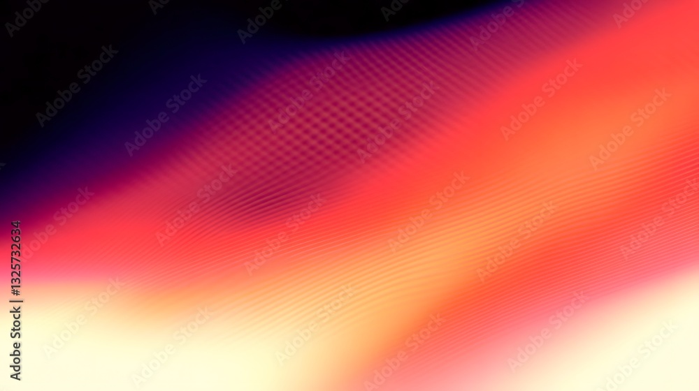 Poster abstract gradient transitions feature red yellow and black hues
