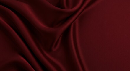 Obraz premium Luxurious Burgundy Silk Fabric