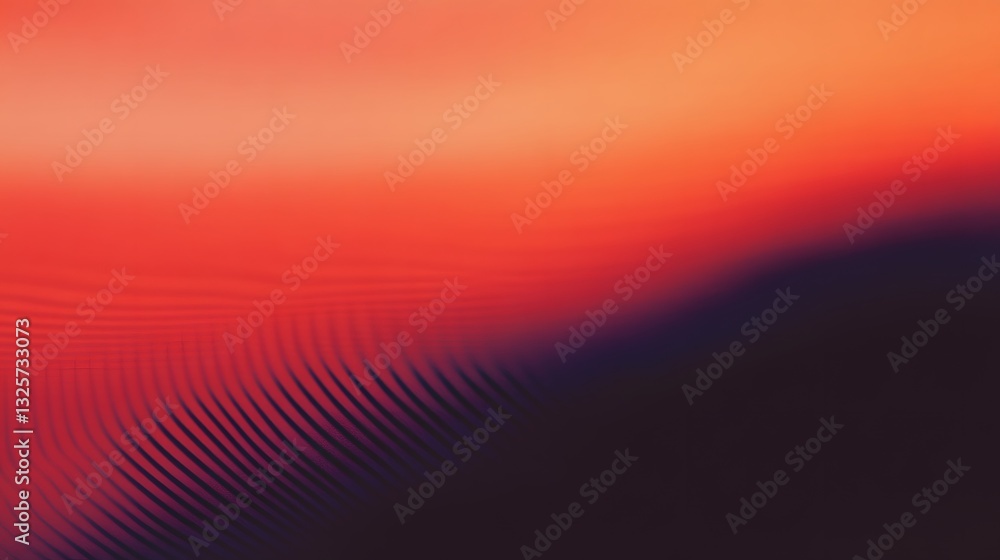 Aufkleber a blended abstract image with gradients and curved line effects