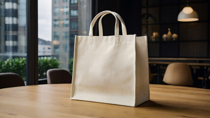 Minimalist Canvas Tote Bag Mockup for Branding