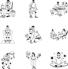 Pack of Augmented Reality Glyph Illustrations 
