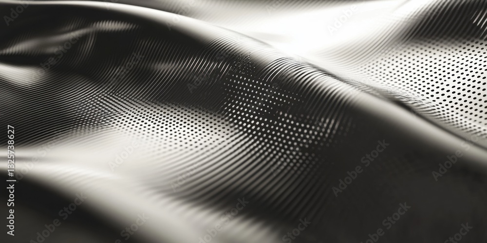 Poster carbon fiber texture: an abstract, close-up view of carbon fiber material showcasing its intricate w