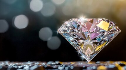 Sparkling Diamond Gemstone  Luxury  Brilliance  and Clarity