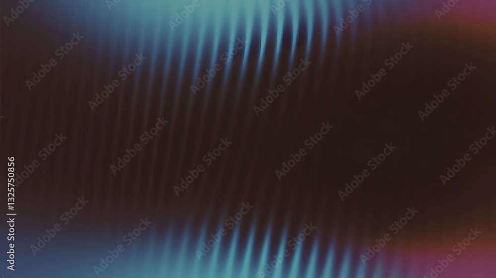 Poster abstract digital composition displaying gradient colors and linear patterns