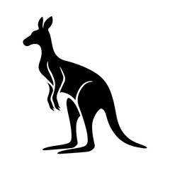 Silhouette of a Kangaroo, Australian Wildlife