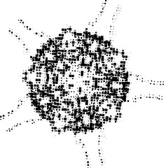 star complex vectorial illustration with different abstract elements
