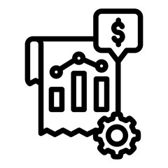 economy paper graph business analytic outline style