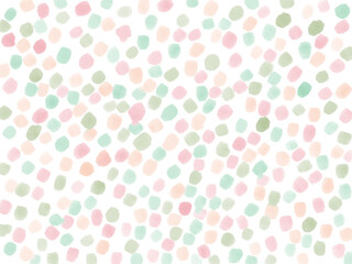 手描き背景　水彩　ドット　