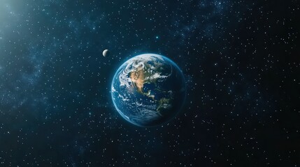 Obraz premium Earth from Space: A Celestial View of Our Planet