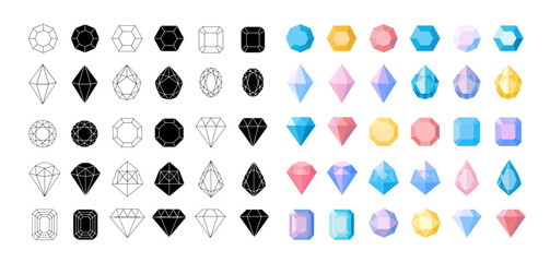 宝石コロコロアイコンセット