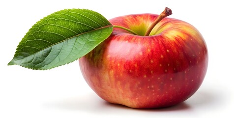 red apple isolated on white background