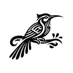 Fototapeta premium Tribal Bird Silhouette Vector