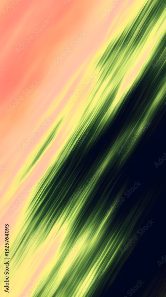 Poster Abstract diagonal lines with varied colors and textures appear