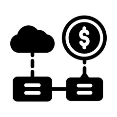 database finance business analytic solid style