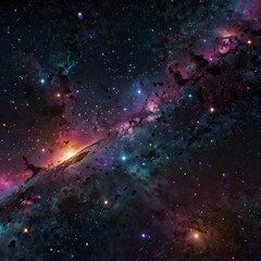 🌌✨ Infinite Cosmic Abyss: A Stunning 3D Galaxy of Midnight Darkness [🌠⭐️🌍], Scattered with Twinkling Stars & Radiant Nebulae [💖💙💛], Igniting Awe & Cosmic Wonder [🚀🤩🔭]