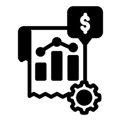 economy paper graph business analytic solid style