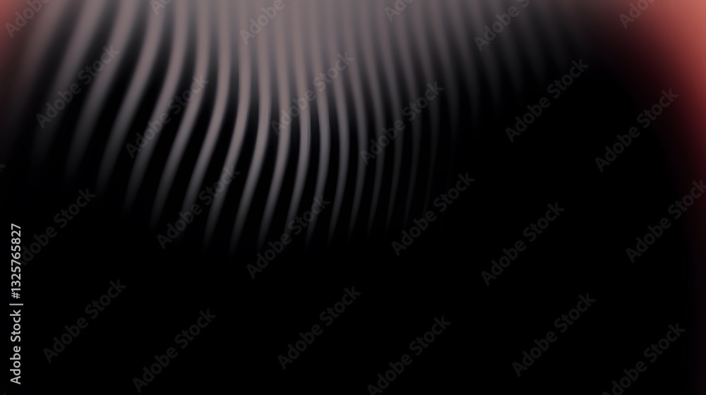 Poster softly illuminated parallel lines create an abstract visual display