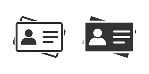 Obraz premium Id card icon