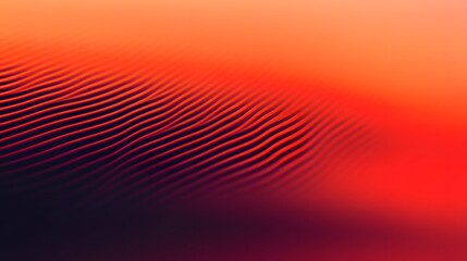 Abstract wavy lines with color gradients and gradients in a red palette