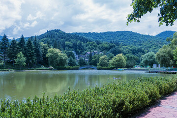 Obraz premium lake in the mountains