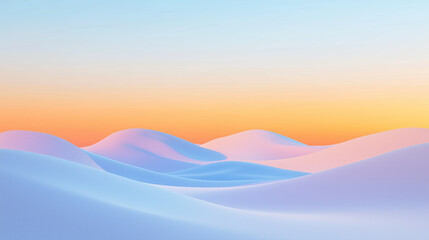 A Crisp Blue Sky Transitioning Into Light Orange Gradients for Peaceful Scenes