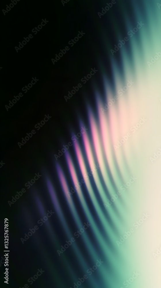 Poster abstract view of colorful flowing lines and soft light areas