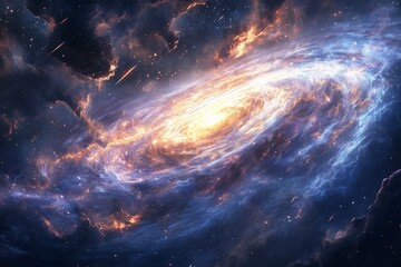 Spiral Galaxy in Space