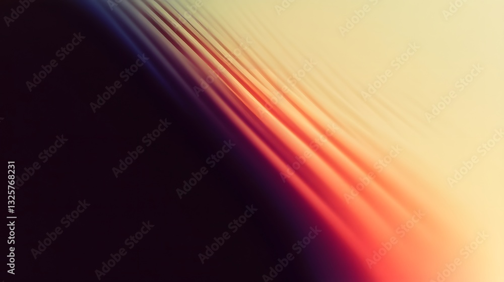 Aufkleber an abstract image showing a layered diagonal color gradient