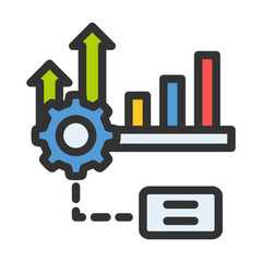 chart graph business analytic filled style