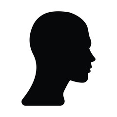 silhouette of a person's head