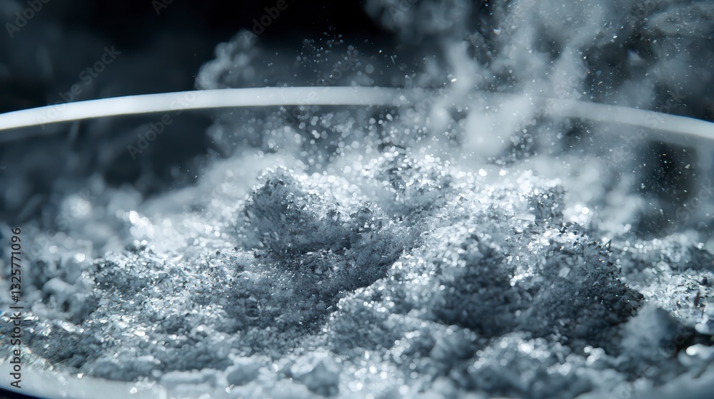 Poster mysterious process in laboratory: capturing the subtle beauty of scientific process, a close-up view