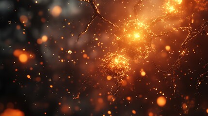 A cinematic visualization of flu virus transmission, Influenza A and B particles floating in the air, glowing pathogen structures, moody lighting, ultra-detailed biological textures, medical realism,