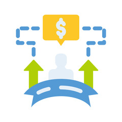 people economy business analytic flat style