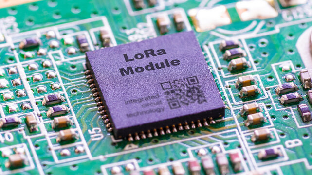 LoRa Module IC for long-range, low-power wireless communication.
