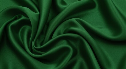 Obraz premium Luxurious Green Silk Fabric