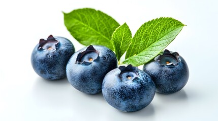 Obraz premium bilberry on isolated white background