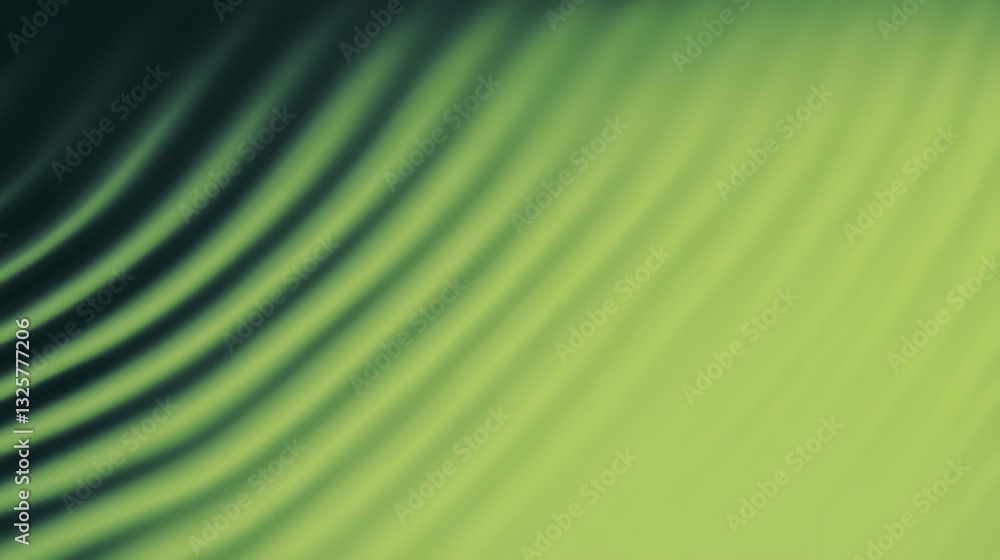 Poster soft green wavelike patterns creating abstract and artistic visual effects