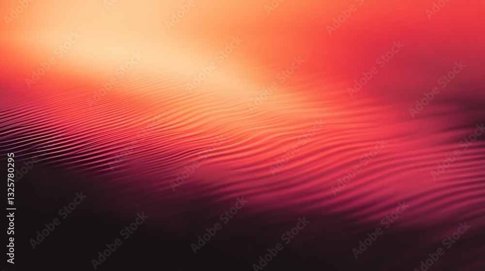 Poster abstract wavy lines create a colorful and dynamic landscape illustration