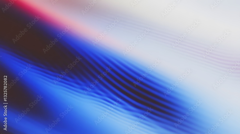 Poster diagonal gradient composition featuring blue and white color combinations