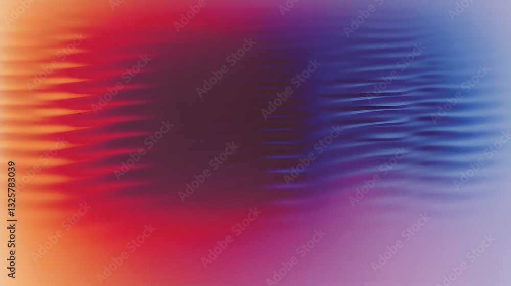 Poster abstract blend of colorful wavy lines and gradients forms