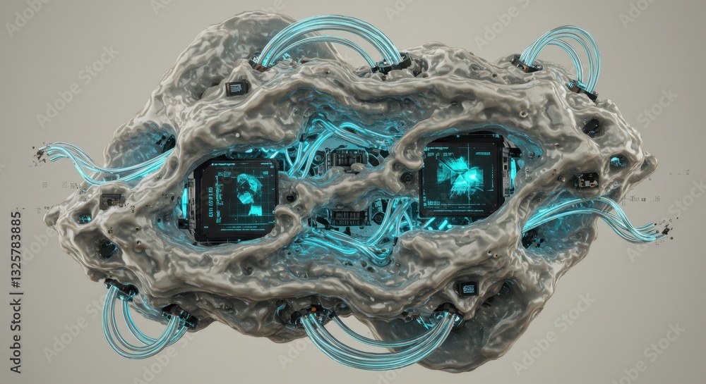 Poster abstract digital organism bio-tech organic computing system neural network