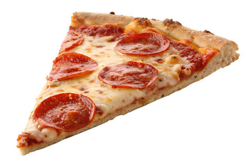 Classic Pepperoni Pizza Slice with Golden Crust