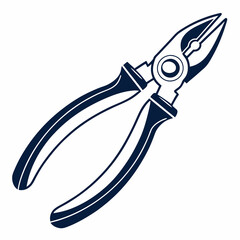 vector illustration of a pliers
