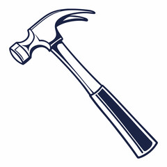hammer on white background
