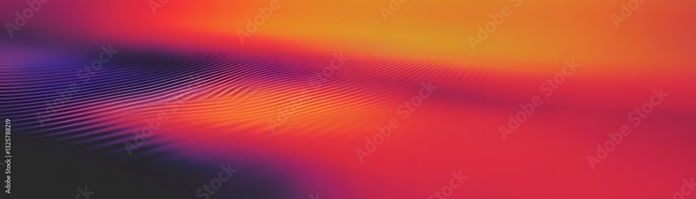 Poster abstract colorful background features blurred waves and gradients of hues