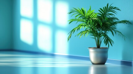 Obraz premium Contemporary hospital corridor with minimalistic architecture, large open spaces, and a calming color palette designed for patient relaxation