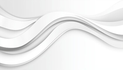 Obraz premium Delicate undulating white forms creating a serene and ethereal abstract background, symbolizing purity and sophistication