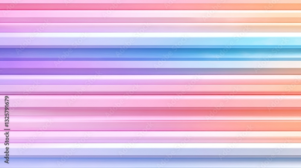 Poster colorful horizontal stripes with soft gradient patterns in background